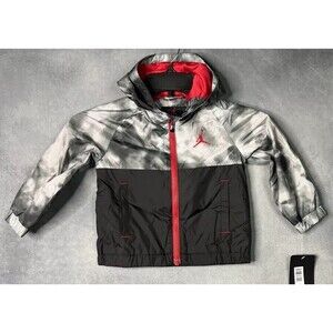JORDAN Kids Rain Jacket Hooded Water Repellent Mesh Lining Tie-dye Boys Size 24M